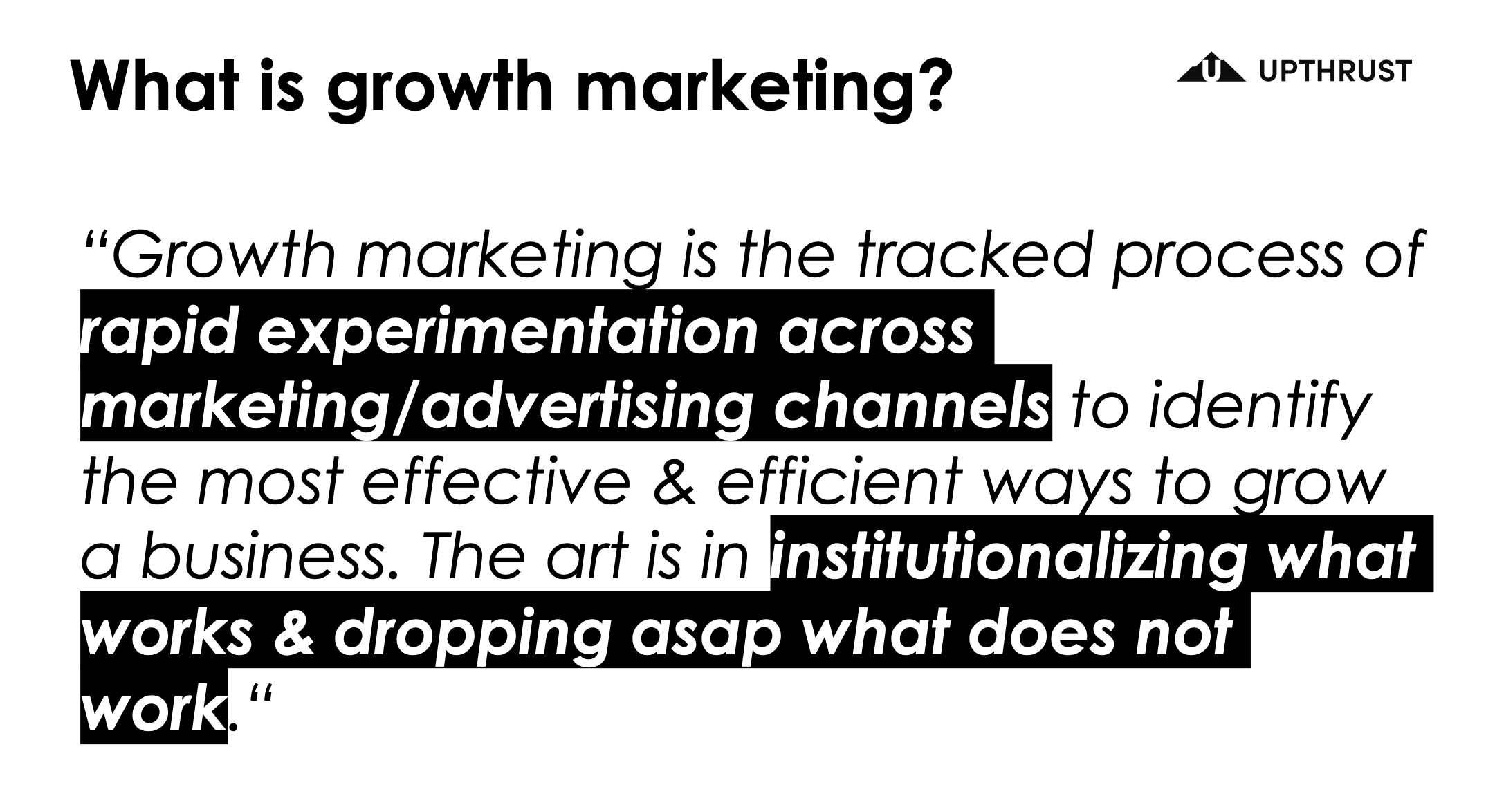 Growth Marketing Defination